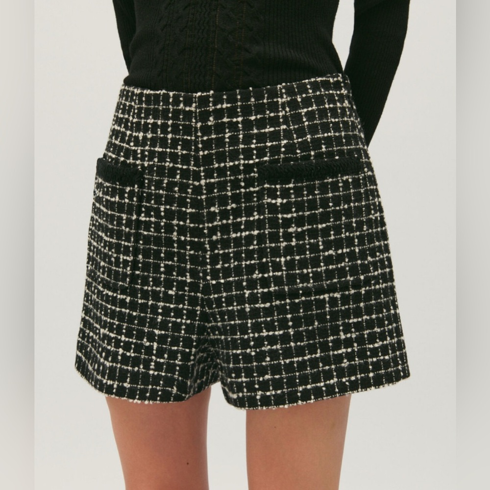 Claudie Pierlot Women’s Two-tone tweed shorts